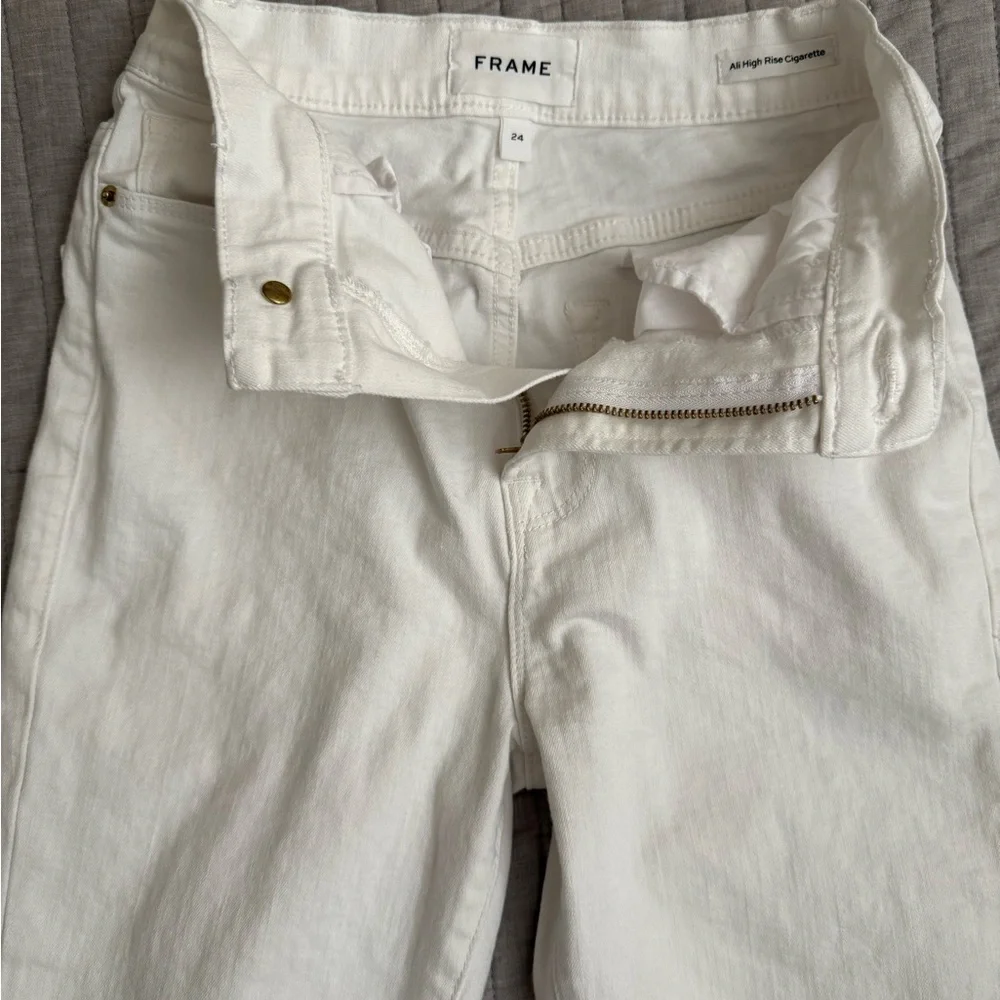 Frame Denim Women's White Skinny Jeans